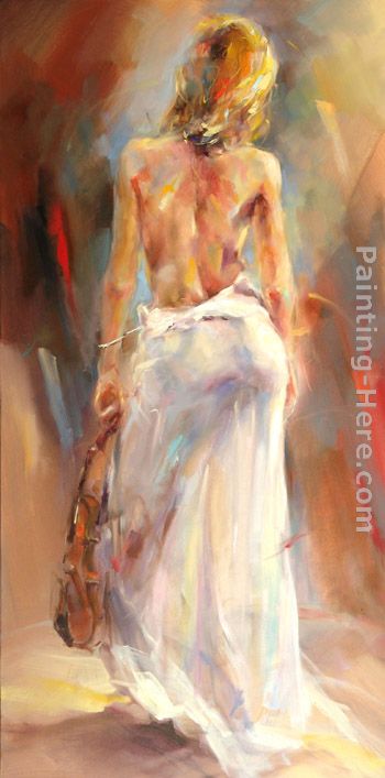 Red Violin painting - Anna Razumovskaya Red Violin art painting
